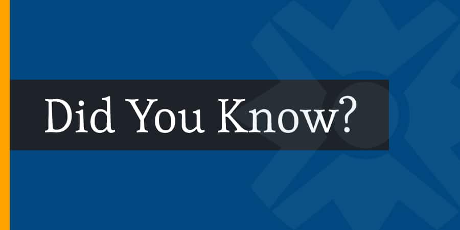 The words Did You Know? against a pattern background.