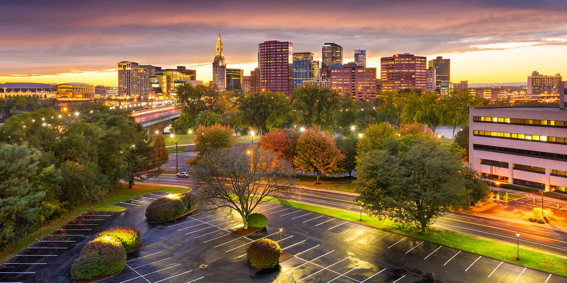 Skyline of Hartford Connecticut